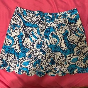 Lilly Pulitzer Scalloped Skirt Size 0